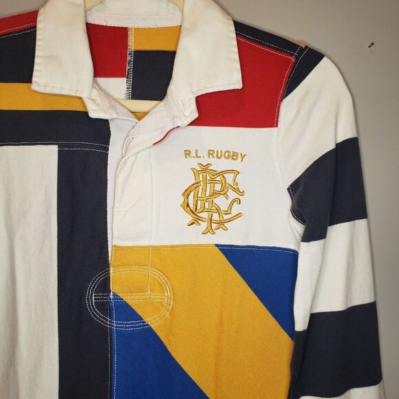 Ralph Lauren Rugby Y2K Dress Womens S Patchwork Colorblock Multicolor RARE - Picture 4 of 6